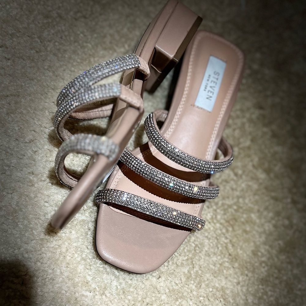Steven by Steve Madden blinged sandals